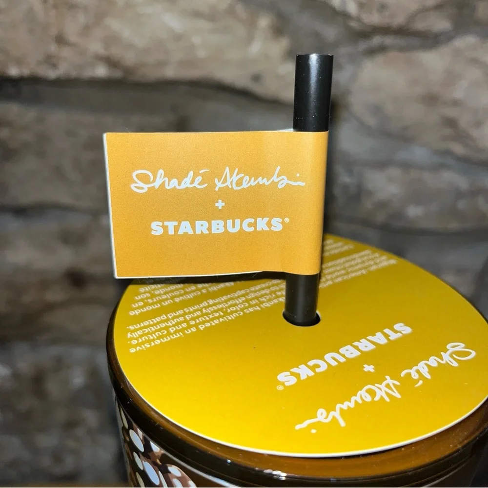 NWT Starbucks Shade Akanbi Batik Beads 24oz 720ML Stainless Steel Cold Cup